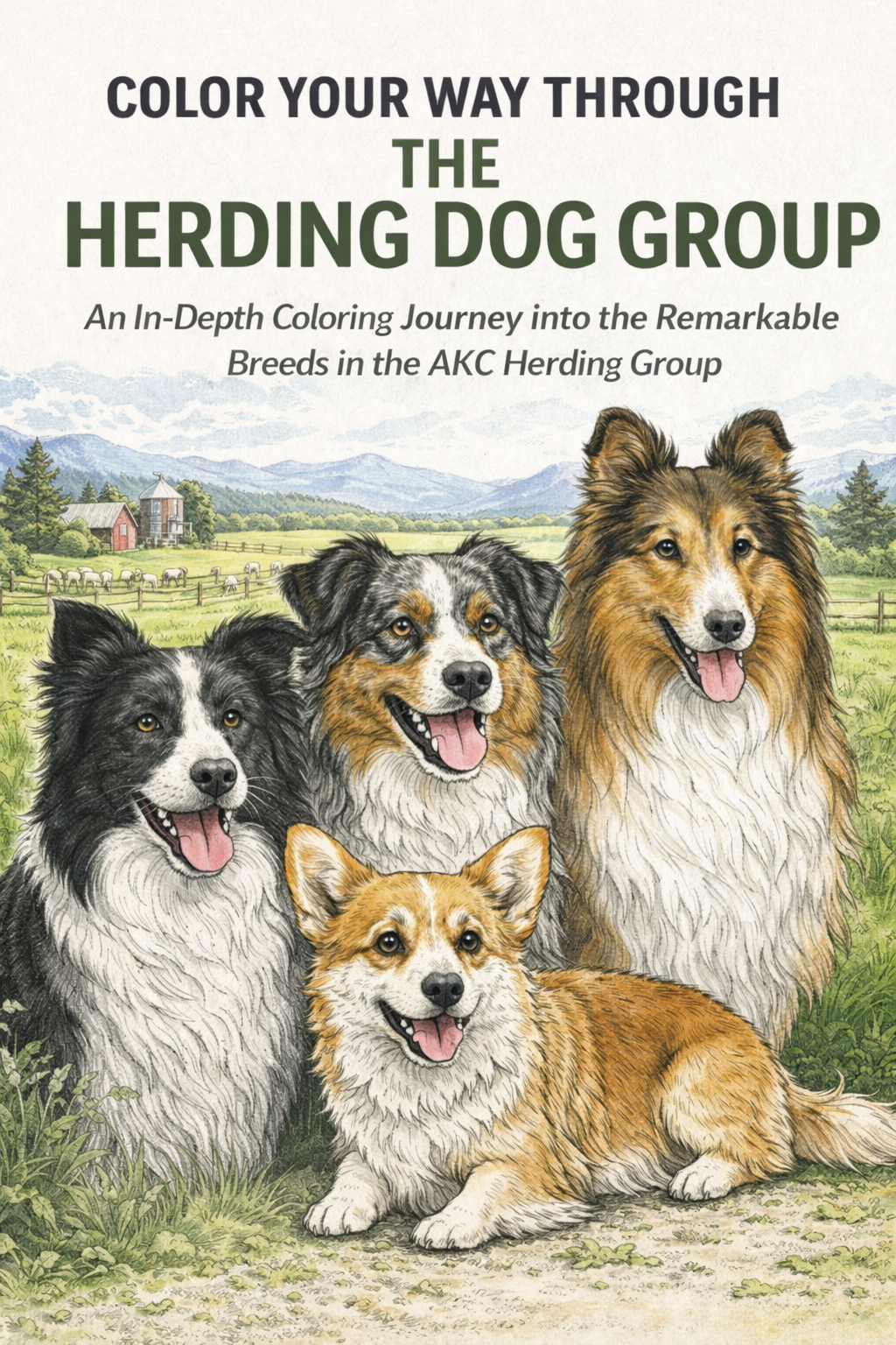 Color Your Way Through The Herding Dog Group
